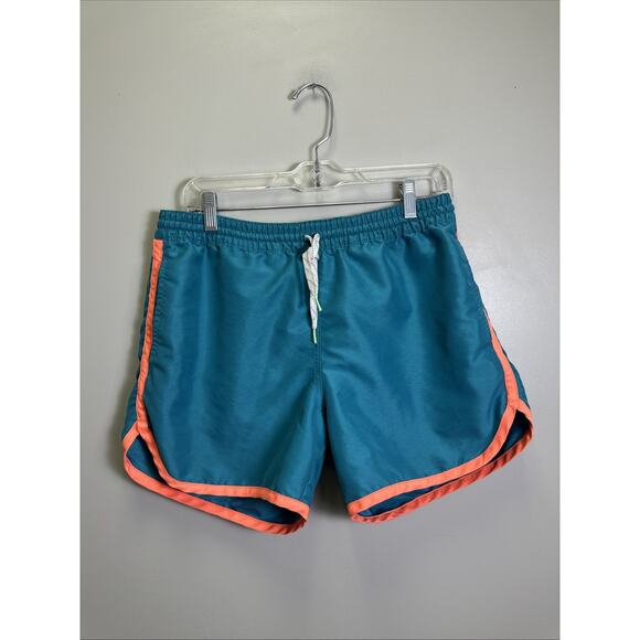 Chubbies Swim Trunks M Teal Orange Miami Dolphins Pockets 5” Inseam Beach Pool - Picture 1 of 10